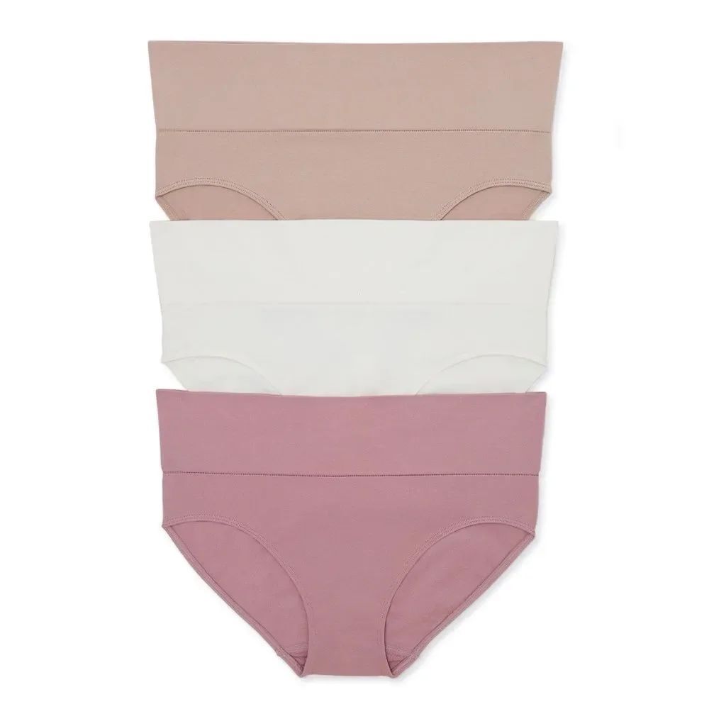 Women’s Destination Maternity Foldover Bikini Panty 2, 3-Packs Size S
